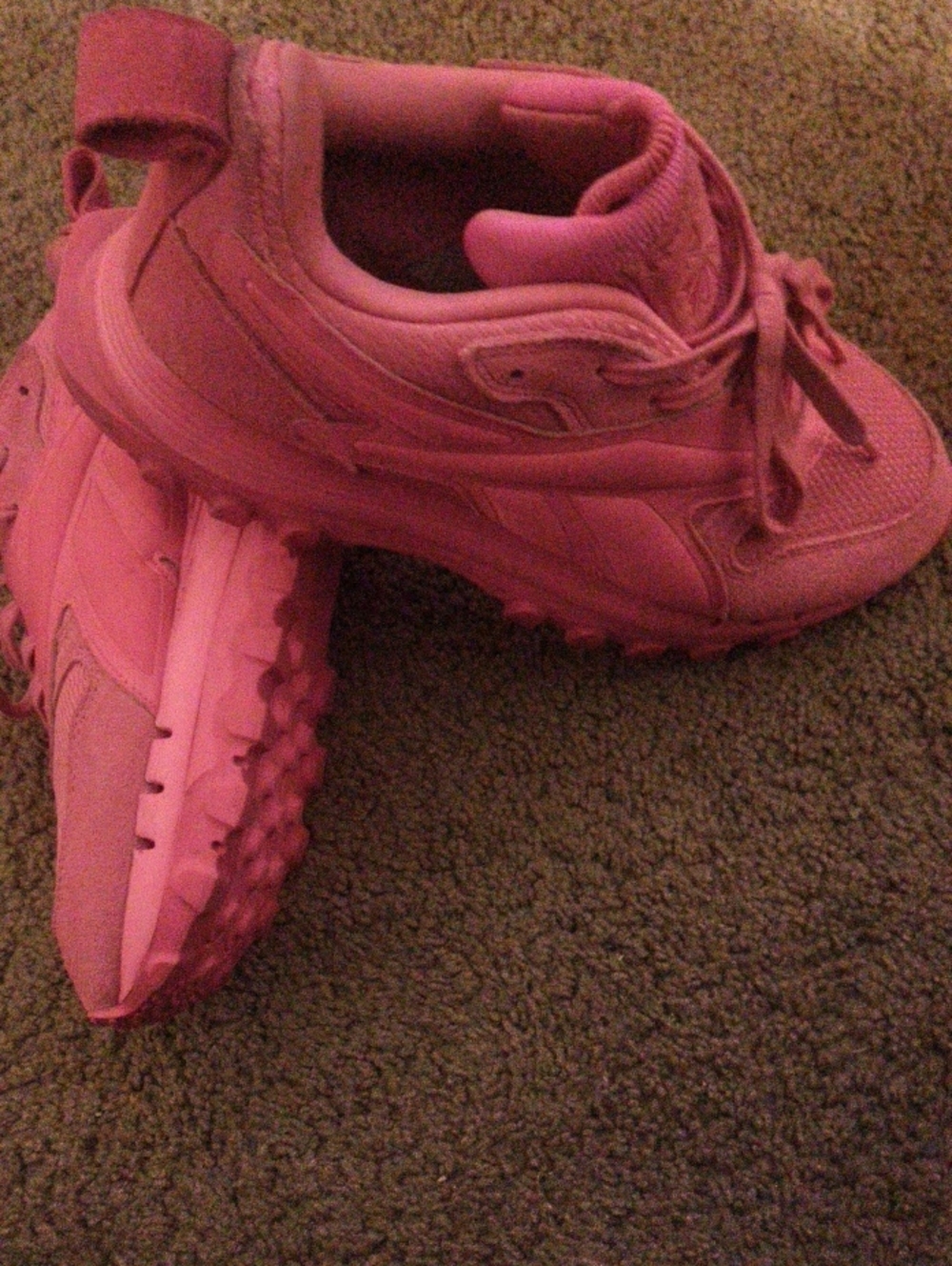 All-Pink Women's Athletic Sneakers with Trail Grip